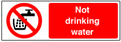 Not Drinking Water 200 x 300mm - Rigid Plastic 