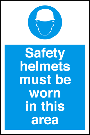 Saftey Helmuts Must Be Worn In This Area Portrait
