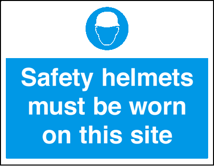 Safety Helmuts Must Be Worn On This Site