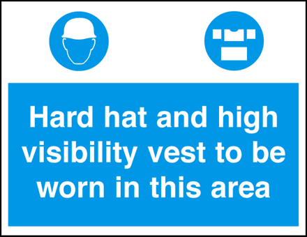 Hard Hat And High Visibility Vest To Be Worn