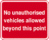 No Unauthorised Vehicles