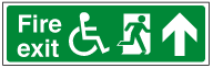 D Fire Exit Up Arrow