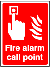 Fire Alarm Call Point Sign 300 x 400mm - Rigid Plastic 