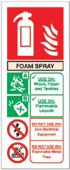 Foam Spray 82 x 202mm - Rigid Plastic 
