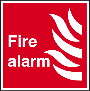 Fire Alarm 200 x 200mm - Rigid Plastic 